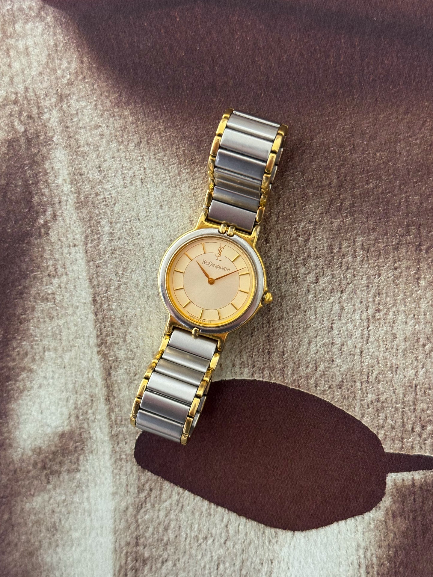 Vintage Two-Tone Yves Saint Laurent Watch YSL
