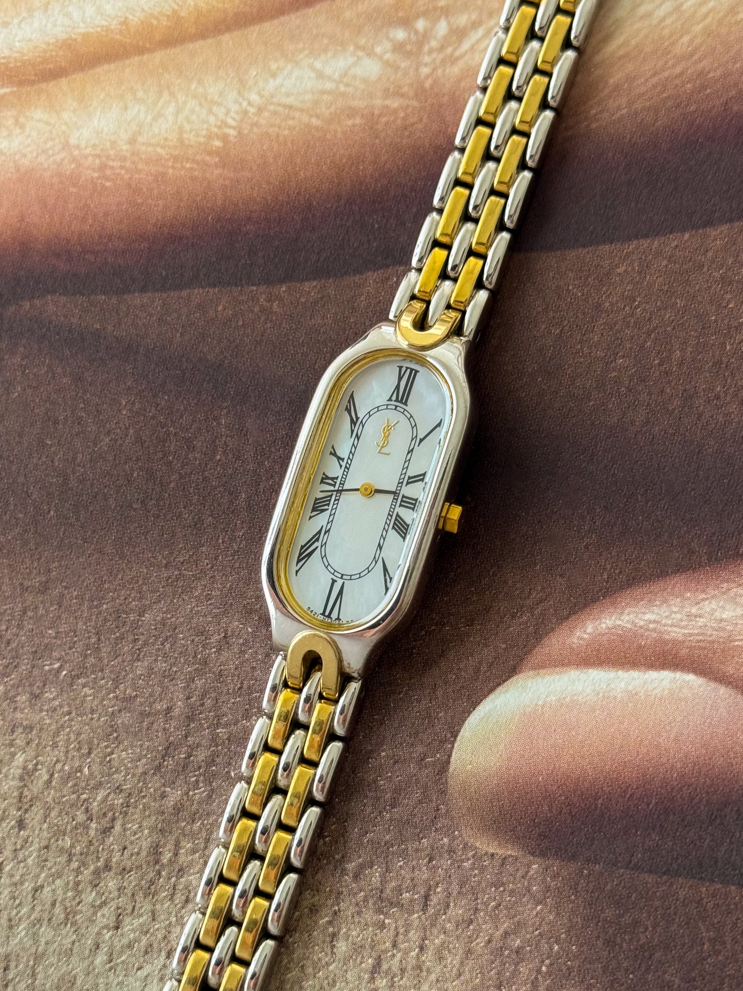 RARE 1990s Vintage Yves Saint Laurent Two-tone Ladies Watch (YSL)