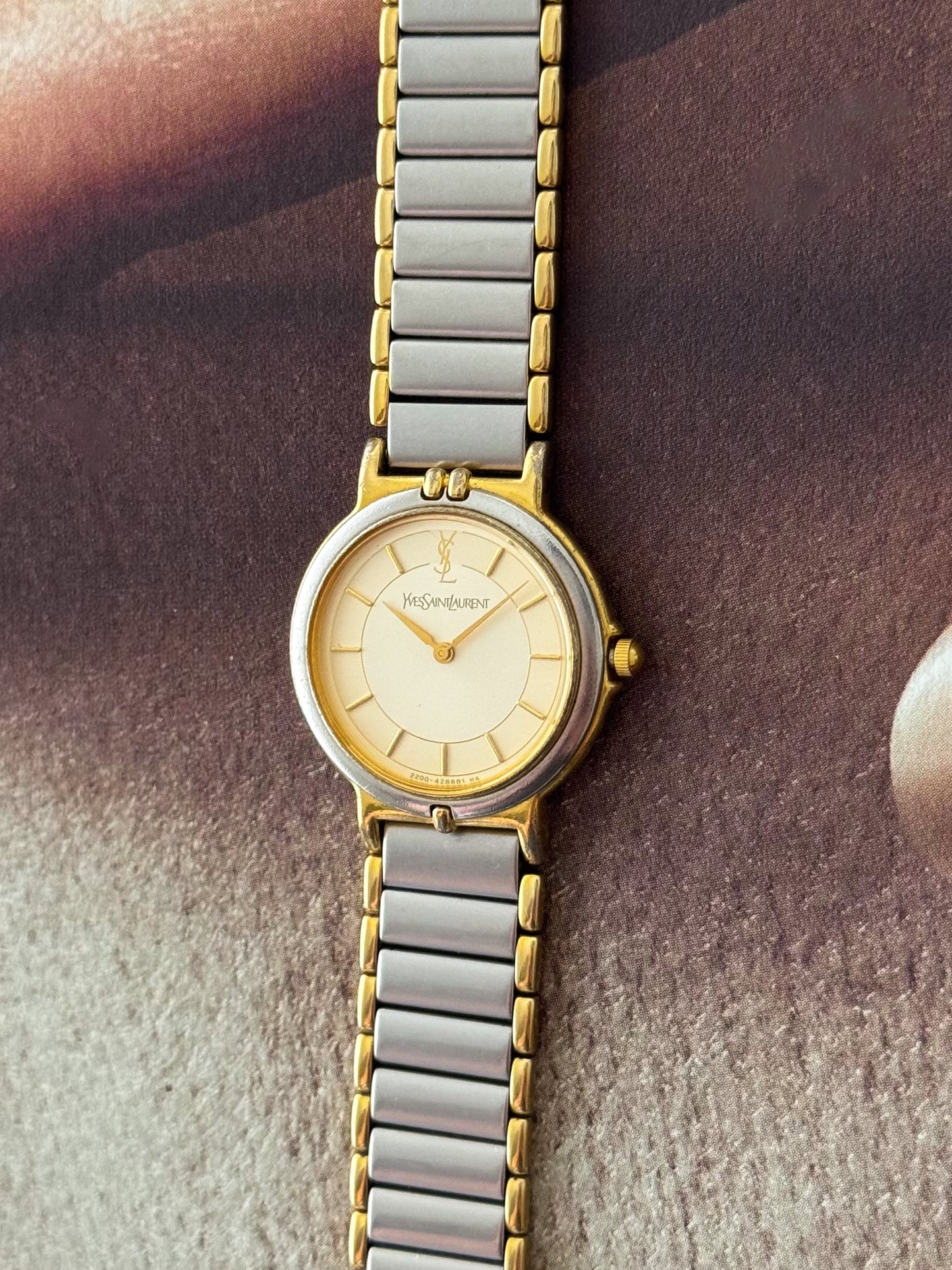 Vintage Two-Tone Yves Saint Laurent Watch YSL