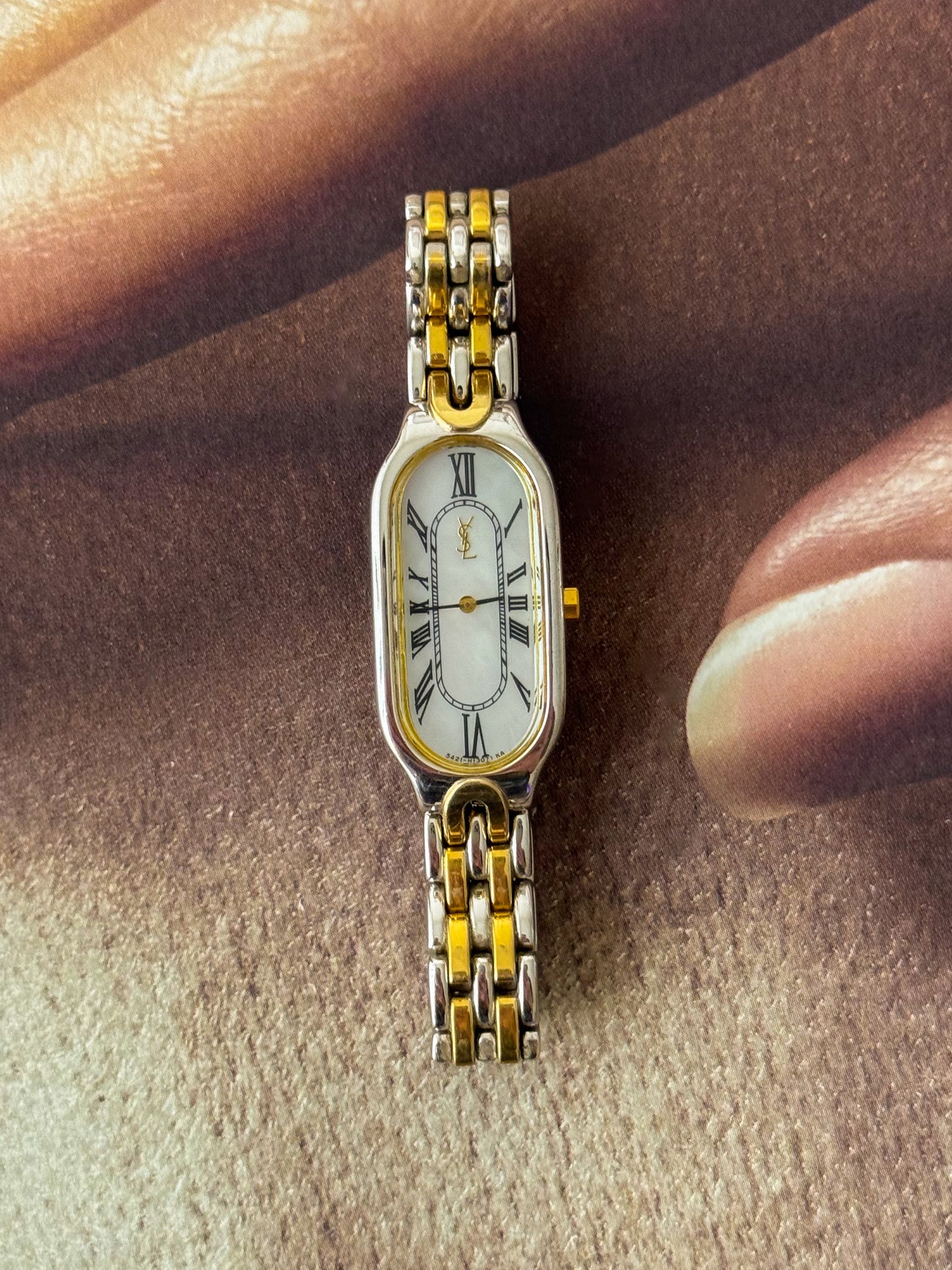 RARE 1990s Vintage Yves Saint Laurent Two-tone Ladies Watch (YSL)