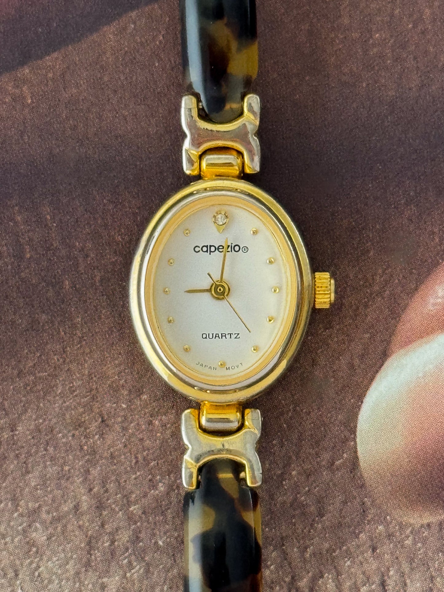 Vintage Capezio Tortoise Shell Watch