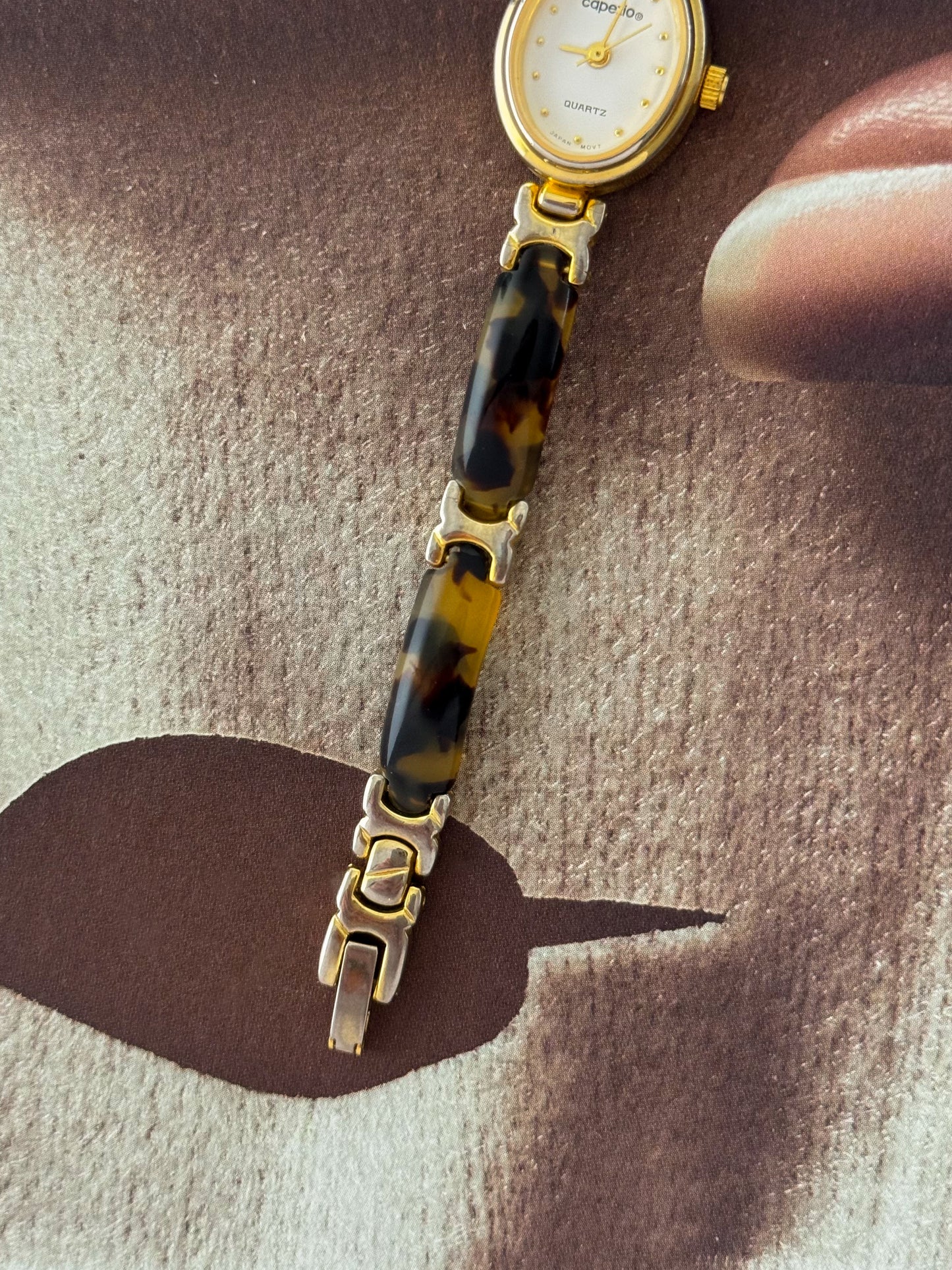 Vintage Capezio Tortoise Shell Watch