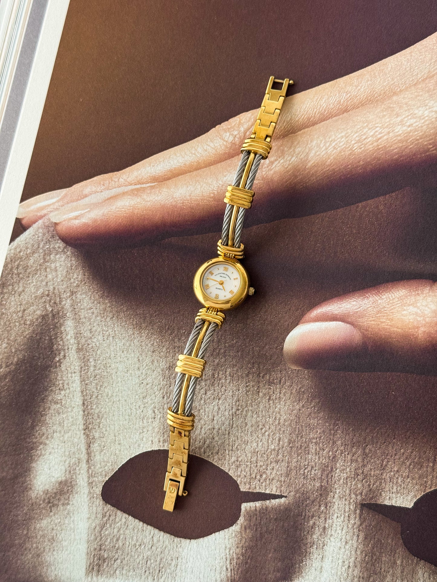Vintage Valentino Domani Two Tone Watch