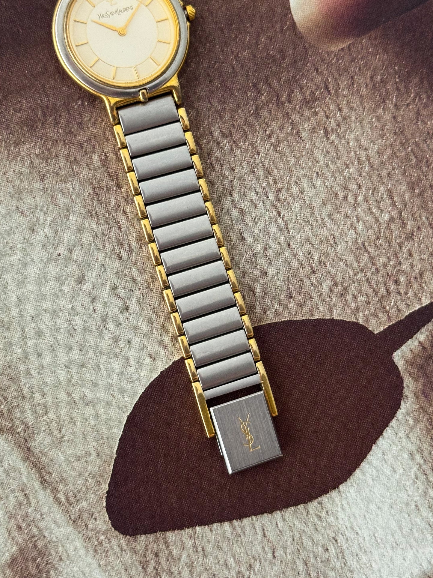 Vintage Two-Tone Yves Saint Laurent Watch YSL