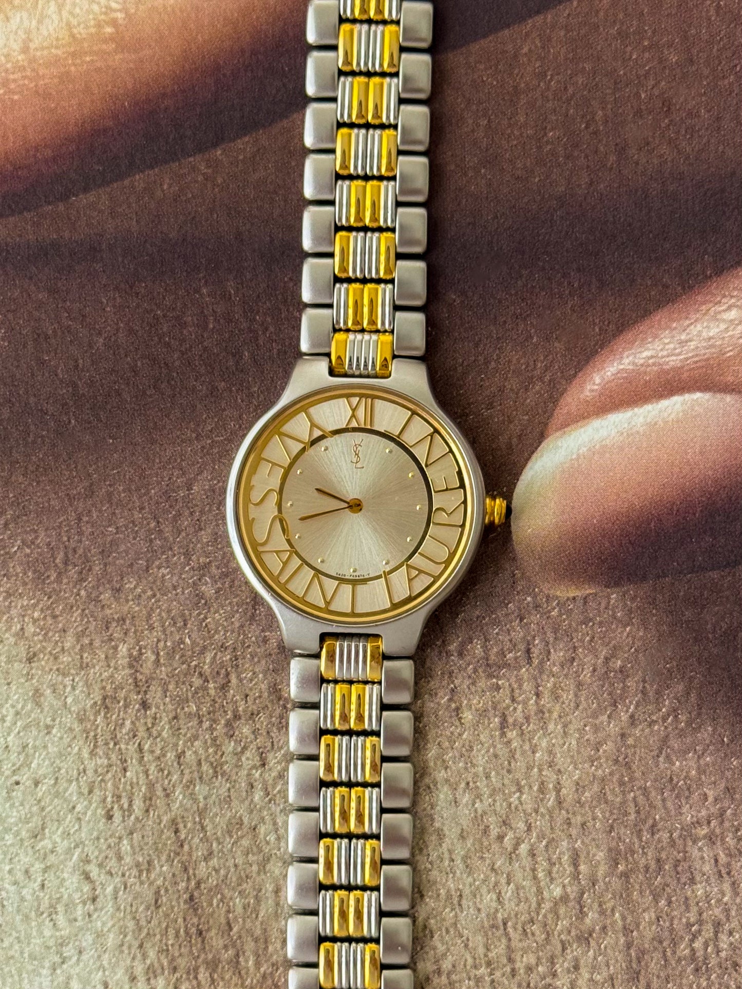 Vintage Yves Saint Laurent Two-tone Ladies Watch (YSL)