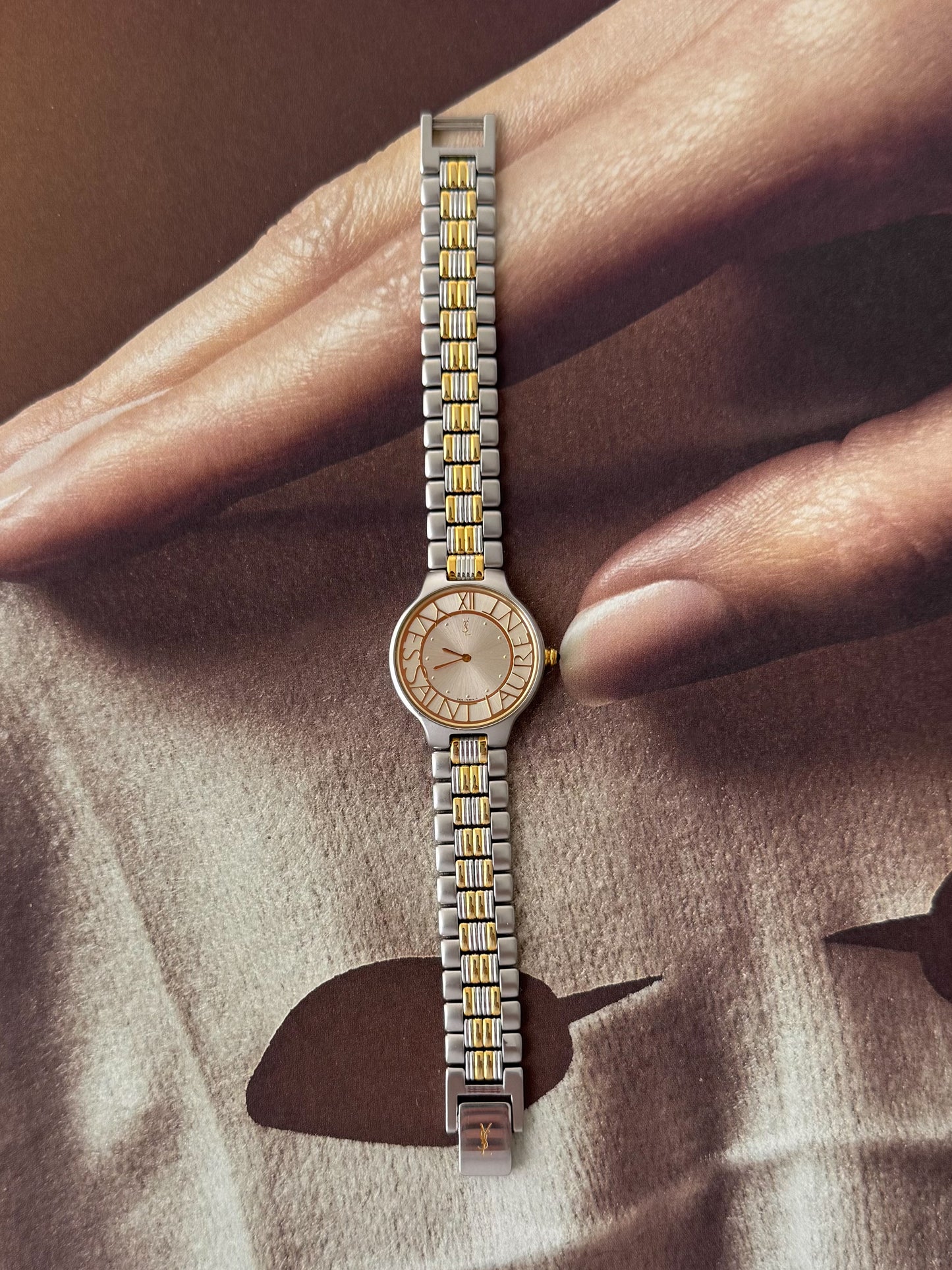 Vintage Yves Saint Laurent Two-tone Ladies Watch (YSL)