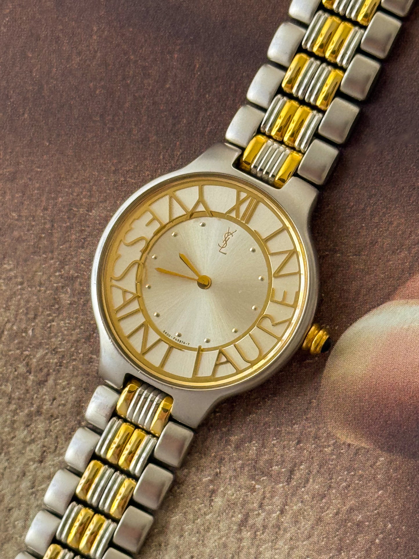 Vintage Yves Saint Laurent Two-tone Ladies Watch (YSL)