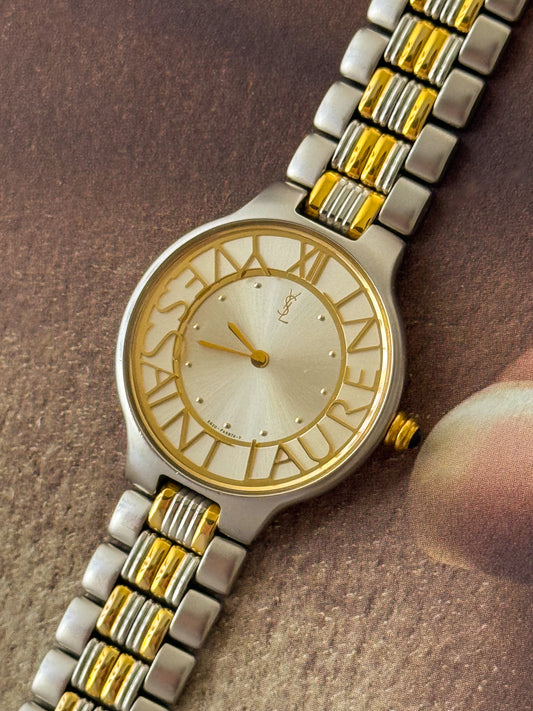 Vintage Yves Saint Laurent Two-tone Ladies Watch (YSL)