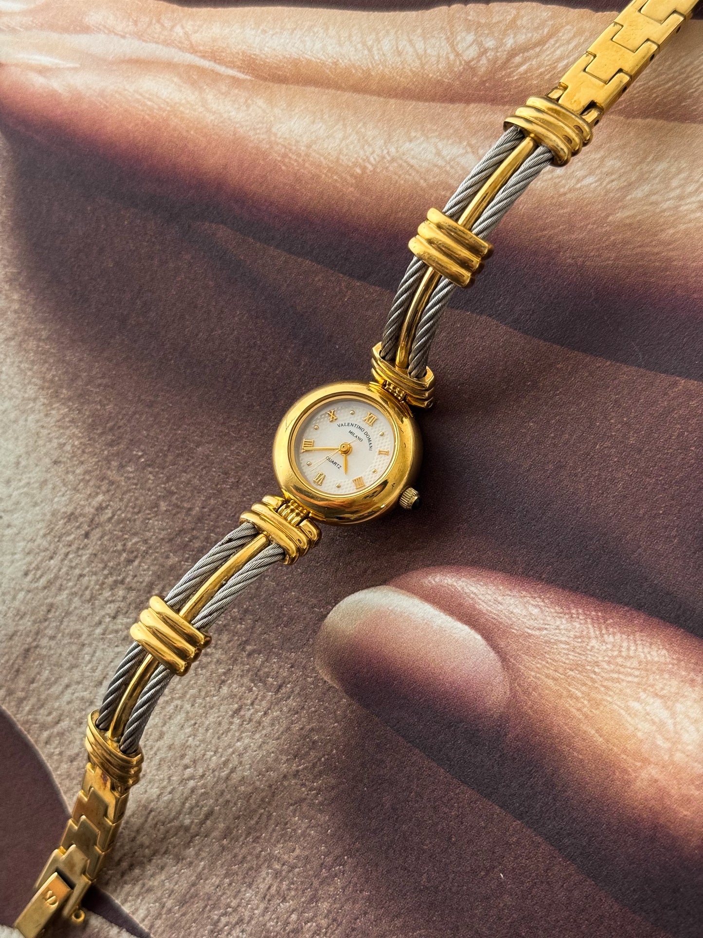 Vintage Valentino Domani Two Tone Watch