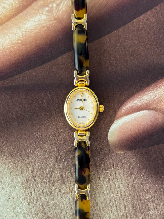 Vintage Capezio Tortoise Shell Watch