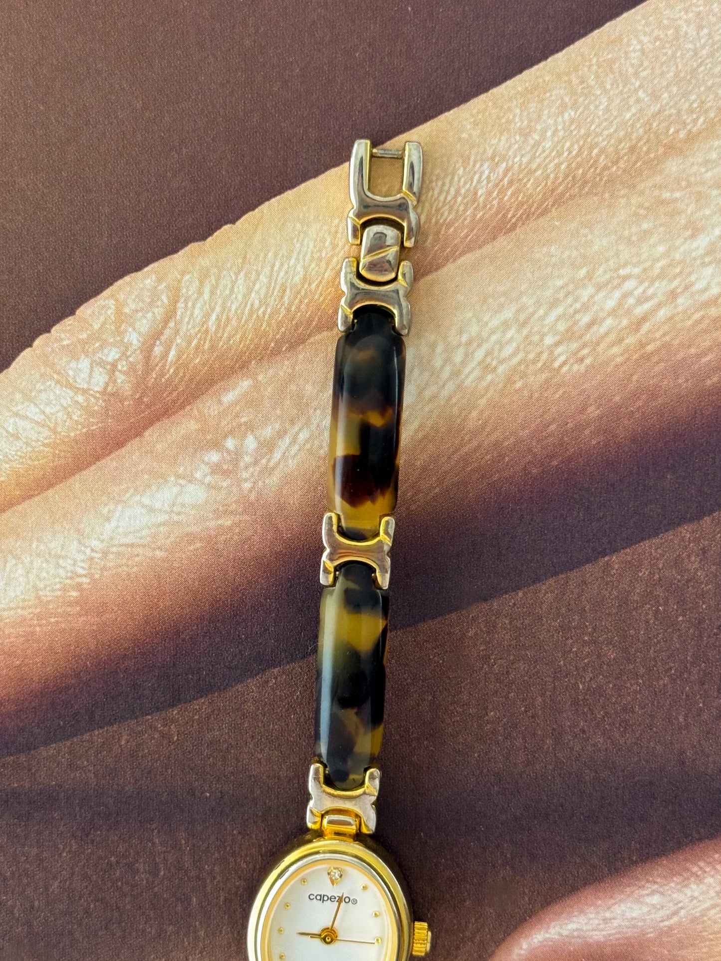 Vintage Capezio Tortoise Shell Watch