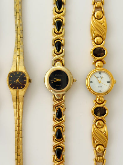 Vintage Black/Gold Watches - choose your option