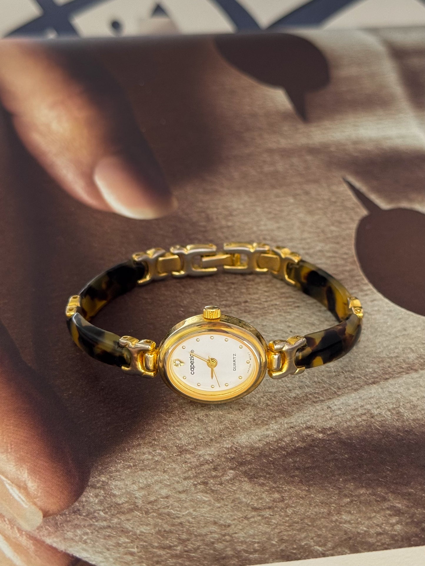 Vintage Capezio Tortoise Shell Watch