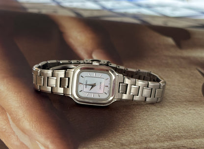 Vintage Silver Watch With Square Face