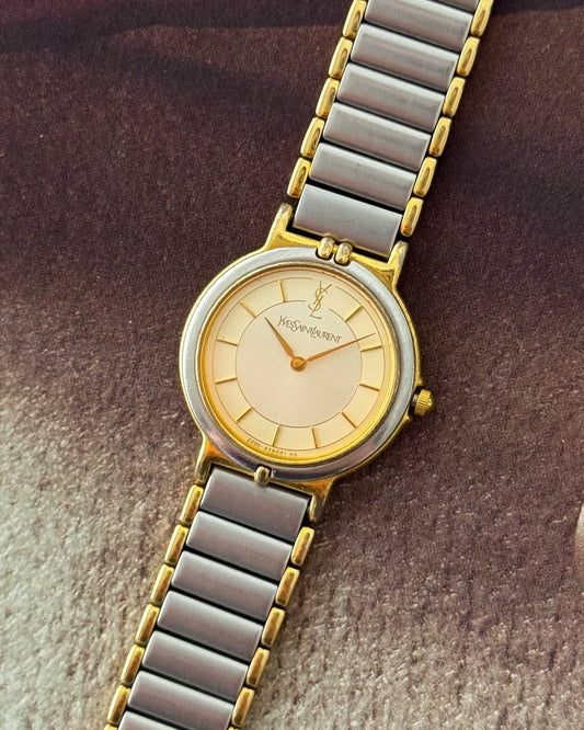 Vintage Two-Tone Yves Saint Laurent Watch YSL