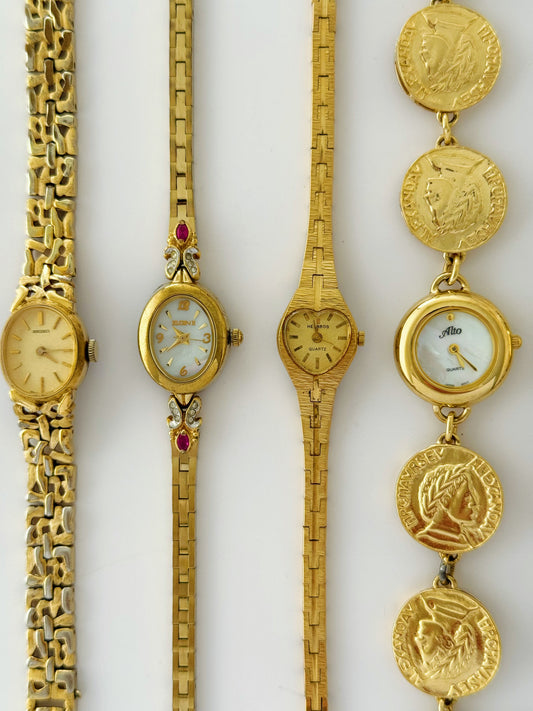Vintage Gold/Ruby Stones Watches - choose your option