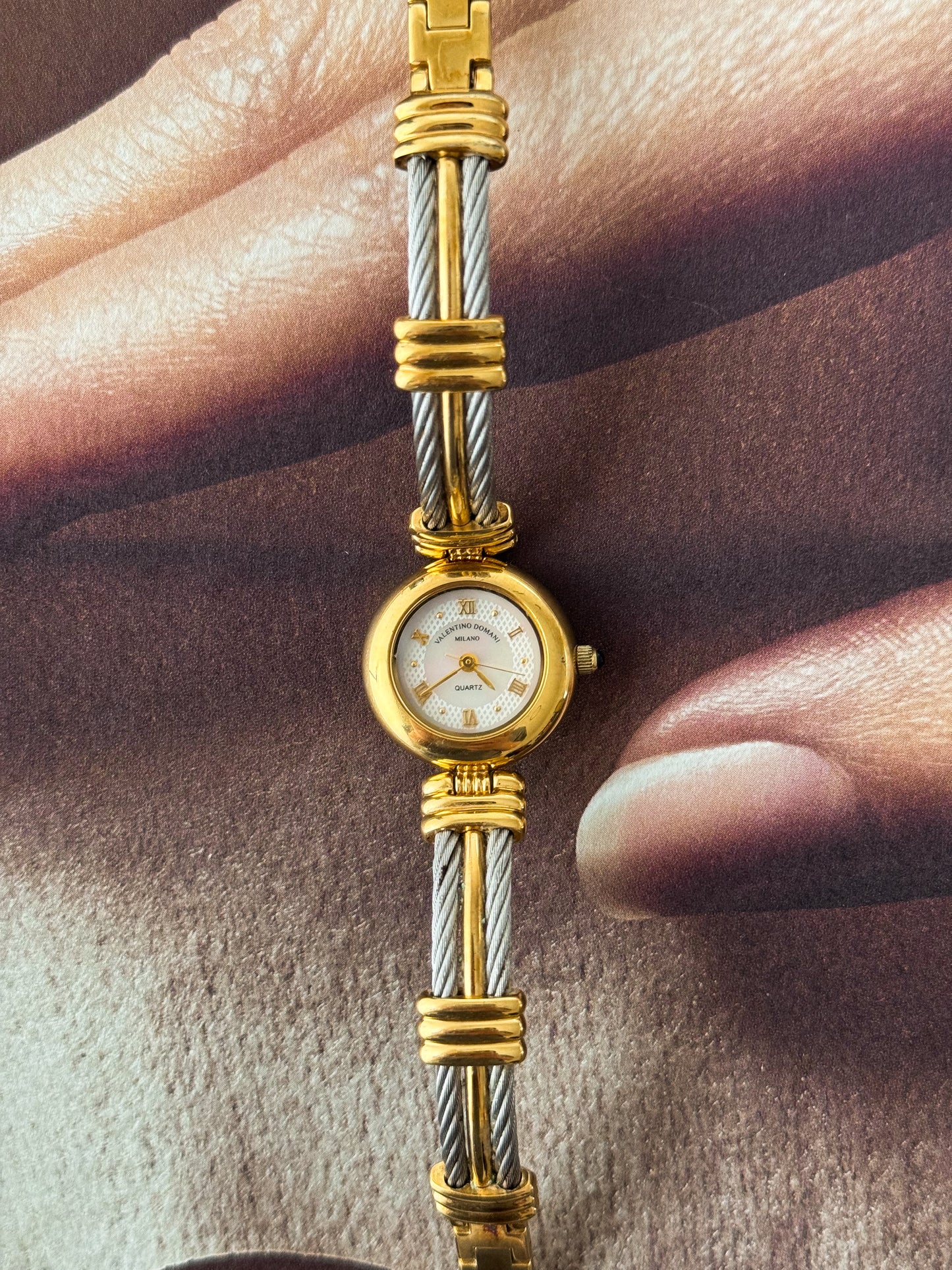 Vintage Valentino Domani Two Tone Watch