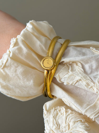 Extremely Rare Vintage Gold Seiko Double Bangle Watch