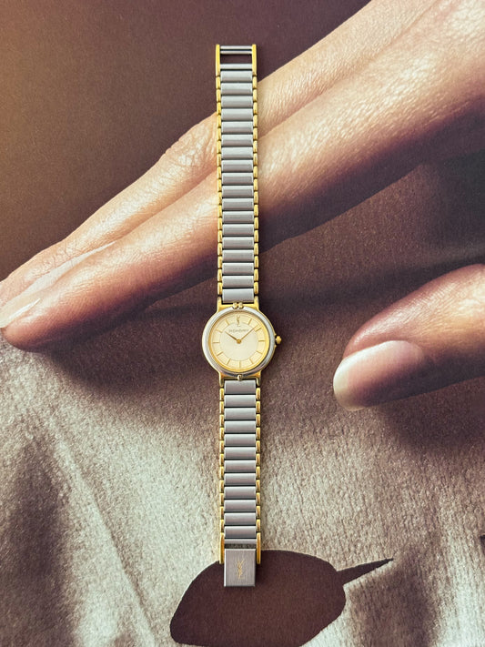 Vintage Two-Tone Yves Saint Laurent Watch YSL