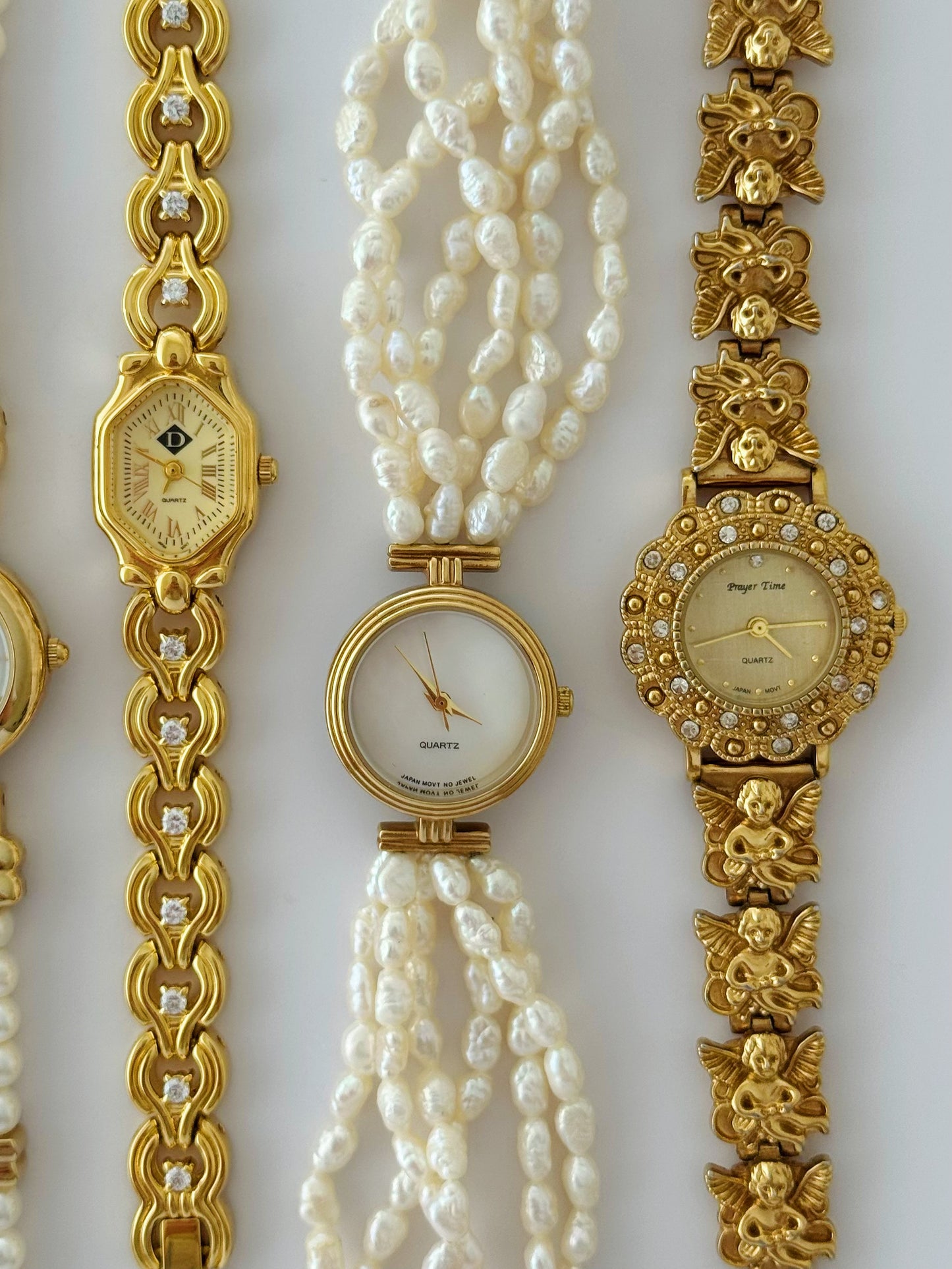 Vintage Pearl and Gold Watches - choose your option