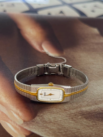 Vintage 1980s Two-tone Cocktail Seiko Watch