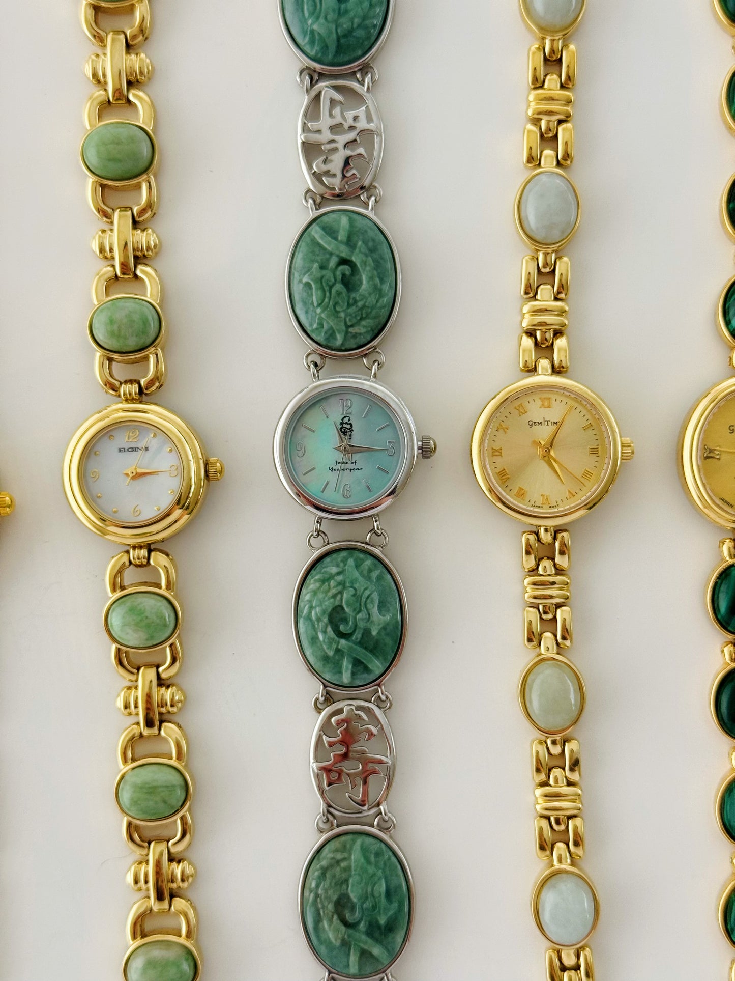 Vintage Green Gemstone Watches - choose your option