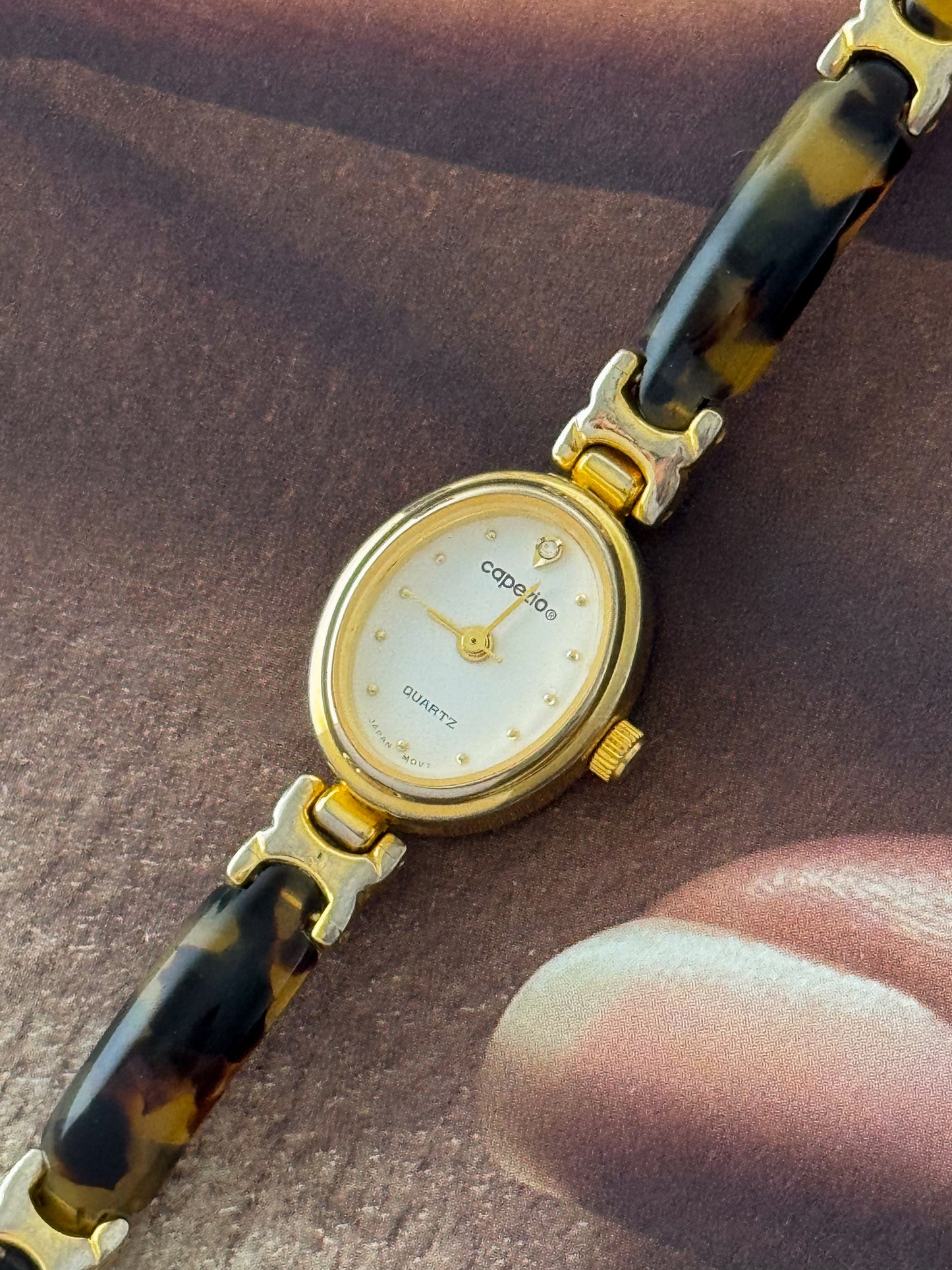 Vintage Capezio Tortoise Shell Watch