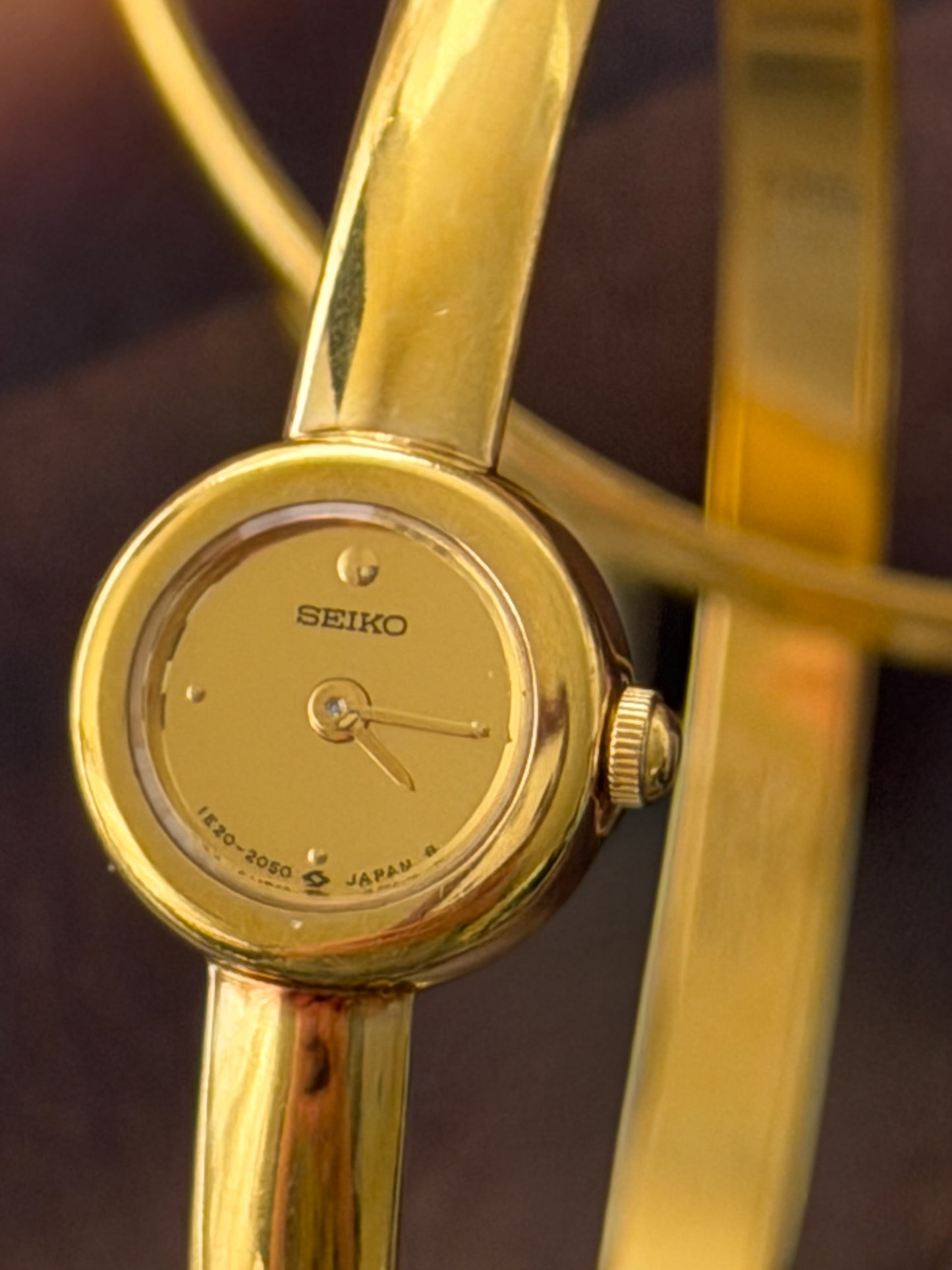Extremely Rare Vintage Gold Seiko Double Bangle Watch