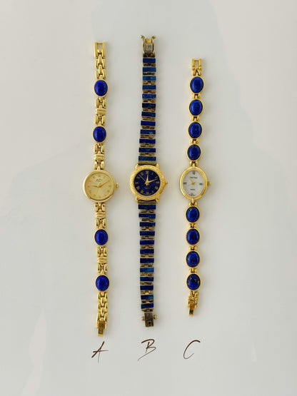 Vintage Lapis Lazuli Gemstone Watches - choose your option