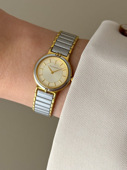 Vintage Two-Tone Yves Saint Laurent Watch YSL