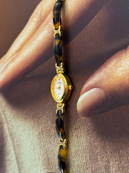 Vintage Capezio Tortoise Shell Watch