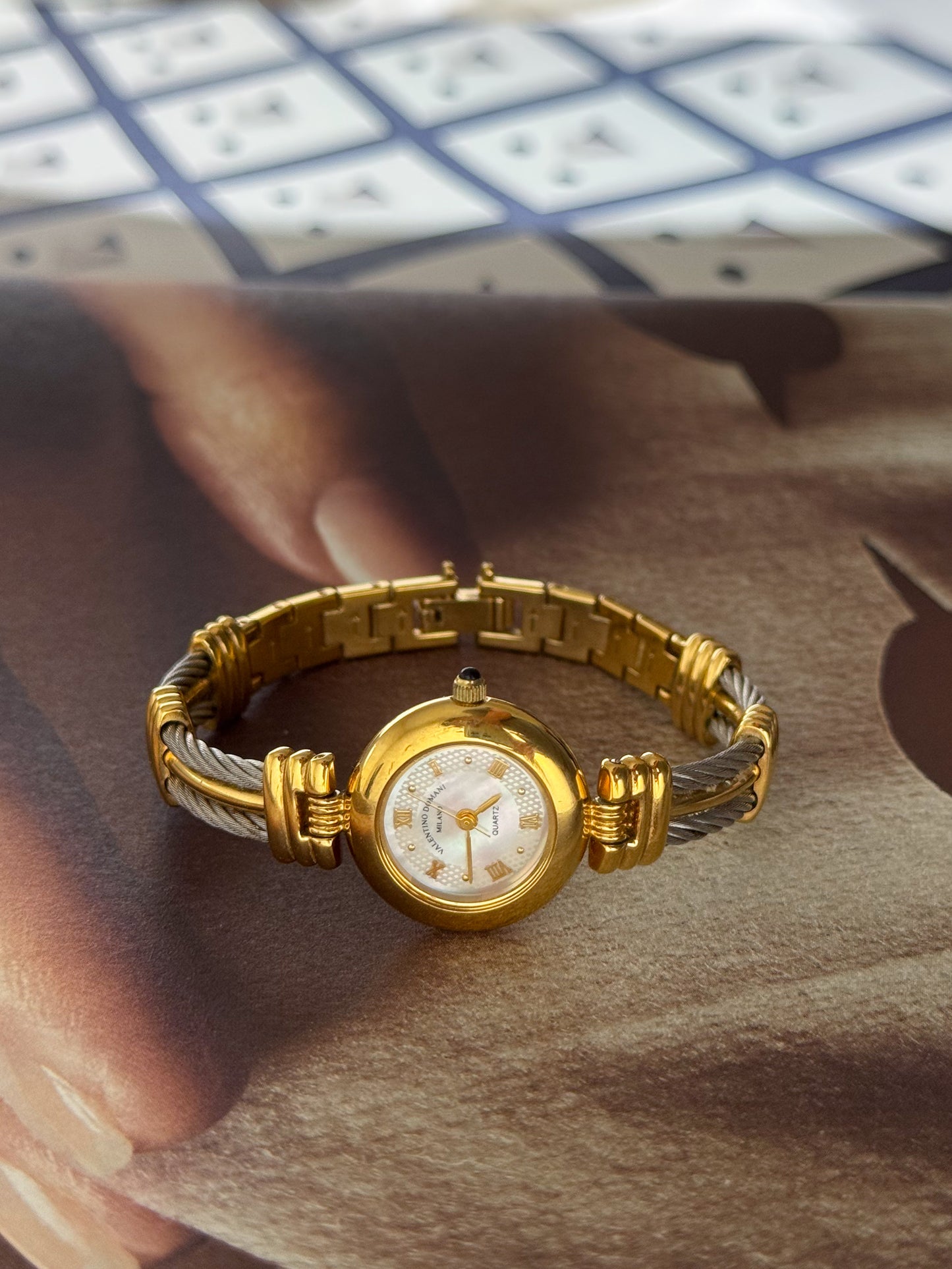Vintage Valentino Domani Two Tone Watch
