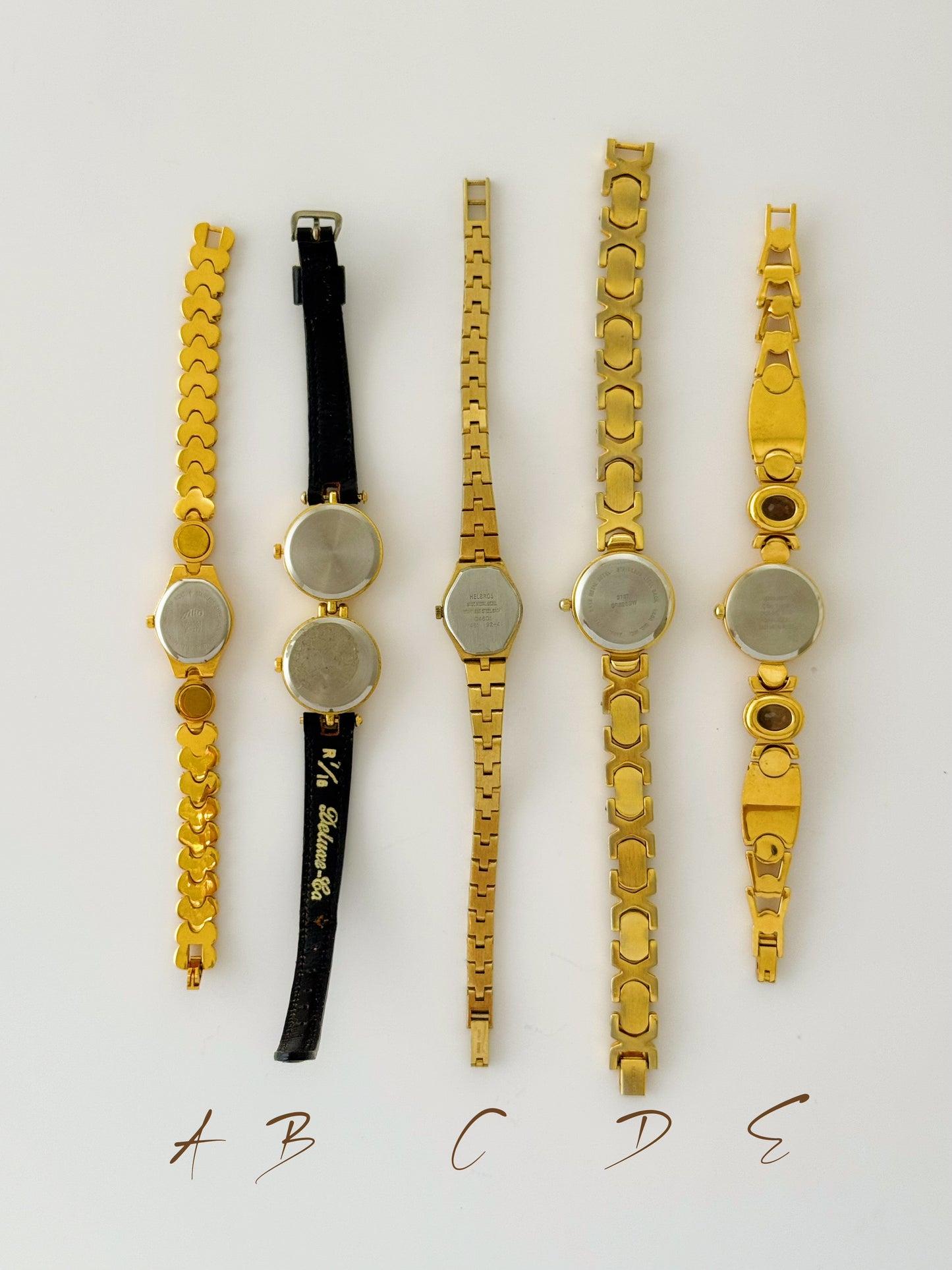 Vintage Black/Gold Watches - choose your option