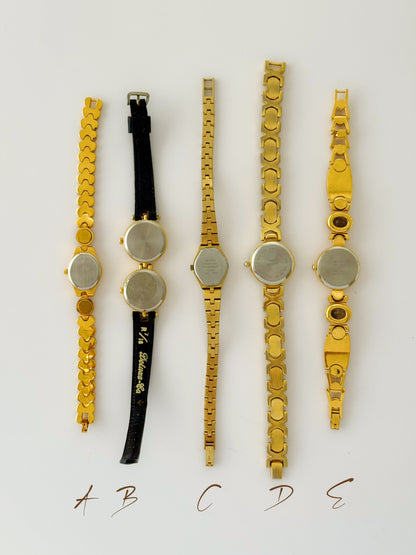 Vintage Black/Gold Watches - choose your option