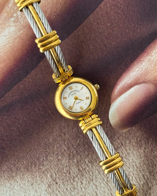 Vintage Valentino Domani Two Tone Watch