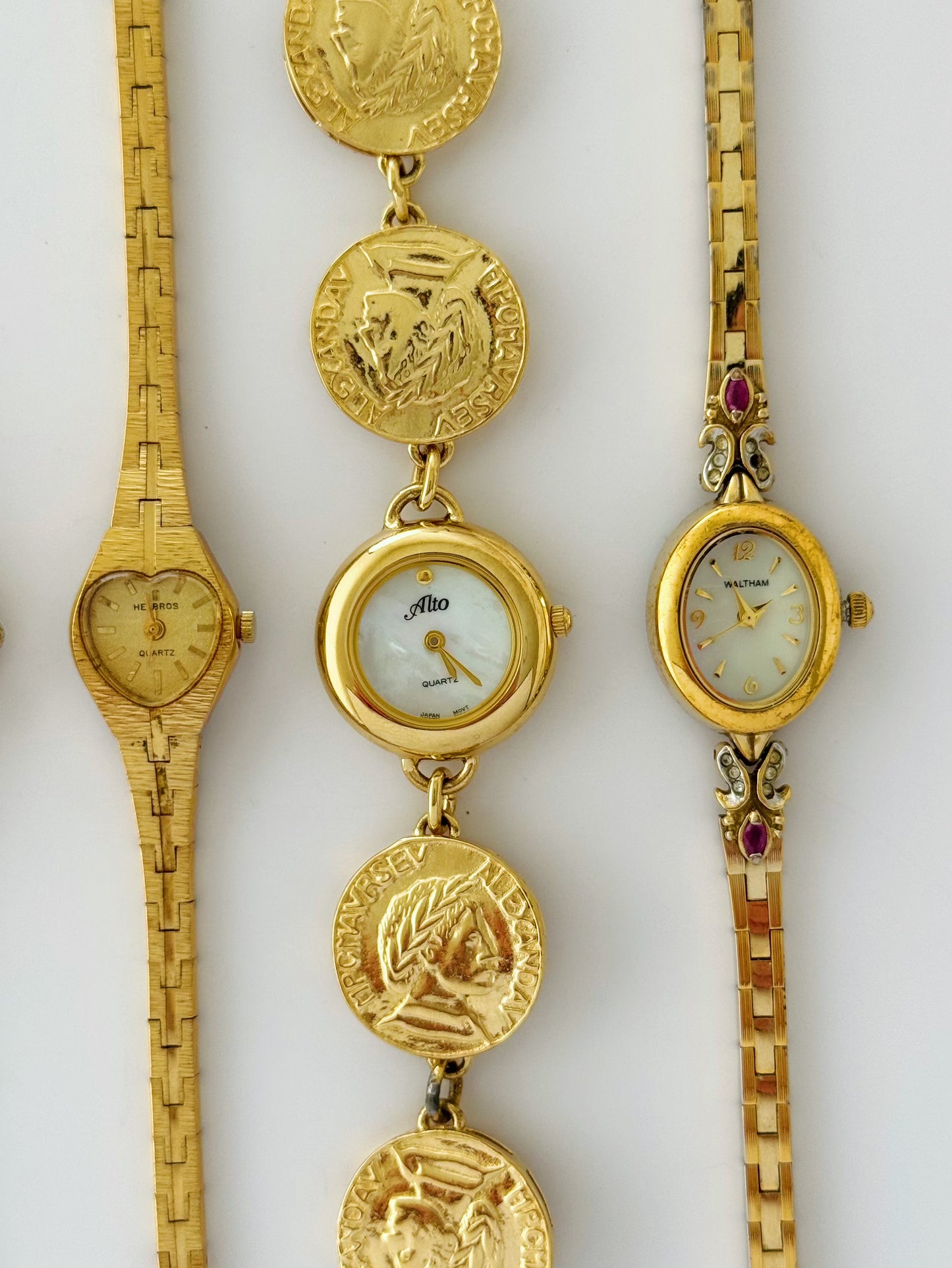 Vintage Gold/Ruby Stones Watches - choose your option